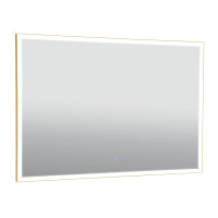 Зеркало "Luce" gold 100x70 sensor с подсветкой