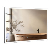 Дзеркало "Luce" black 100x70 sensor з підсвічуванням