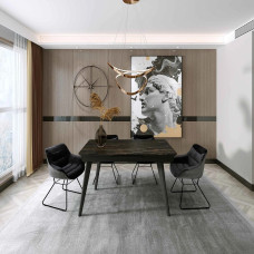 Стіл АТЛАНТА 160(200)*80*76 Laminam Naturali Noir Desir (5mm)