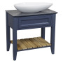 Тумба "Bronx" (STIFFKEY-BLUE-MATT) зі стільницею 80 см та ум. "Olive" 74 см
