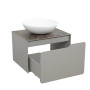 Тумба AMADEO (019/STONE-GREY-MATT) стіл. Lam Emp Ext 60 см з ум. Zero 46 см