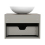 Тумба AMADEO (019/STONE-GREY-MATT) стіл. Lam Emp Ext 60 см з ум. Zero 46 см