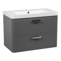 Тумба FIONA (022 / LIGHT-GREY-MATT) (консольная) с умывальником Bar 90 см