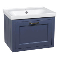 Тумба "WATERFORD" (STIFFKEY-BLUE-MATT) с умывальником "Frame" 60 см (консольная)