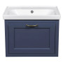 Тумба "WATERFORD" (STIFFKEY-BLUE-MATT) з умивальником "Frame" 60 см (консольна)