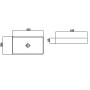 Умивальник Delos Line Rectangle