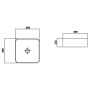 Умивальник Delos Line Square