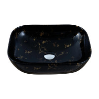 Умывальник Venus Dark Gold Curve Marble