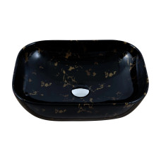Умивальник Venus Dark Gold Curve Marble