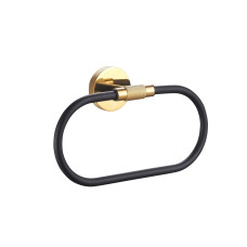 9213 LORENZO BLACK GOLD Кільце для рушників