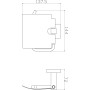 8926C ORLANDO GOLD Держатель для бумаги закрытый