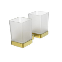8928C ORLANDO GOLD Склянка для зубних щіток підвісна, скло