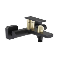 Смеситель для ванной Куба 03 Black matt