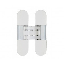 Прихована 3D петля OTLAV INVISSACTA 305 3D, пластик,30х120мм, корпус білий +4 ковпачка