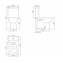 Компакт Duru вертикальний випуск з кришкою Slim Soft-Close 9SC1143001