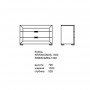 Комод Карат White Gloss 1300  мм
