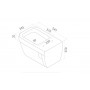 Унітаз підвісний Noura 018200 з кришкою Slim Soft-Close 9SC1571001