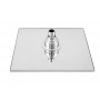 Верхній душ Jam 250x250mm, квадратний, 2 режими, хром (виставковий зразок)