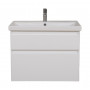 Тумба Еліт консольна 80 см з умивальником Еліт (Білий мат)