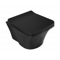 Унитаз подвесной безободковый Ibiza антрацит 018900 с крышкой Slim Soft-Close 9SC1211S02