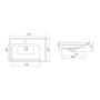 Умивальник CERASTYLE Frame 70 см