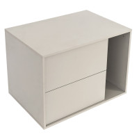 LINEA Тумба приліжкова "STONE-GREY-MATT" ліва