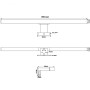 LED подсветка Delta Lux 45 см, 5W, черный мат