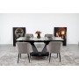 Стіл ЛУАРА 140(200)*80*76 Laminam Invisible white (5mm)