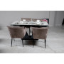 Стіл ЛУАРА 140(200)*80*76 Laminam Invisible white (5mm)
