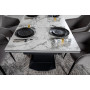 Стіл ЛУАРА 140(200)*80*76 Laminam Invisible white (5mm)