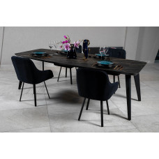 Стіл DETROIT 240х100х76 Laminam Naturali Noir Desir (3mm)