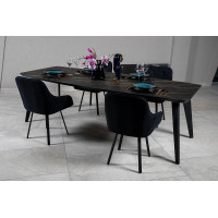 Стіл DETROIT 260х120х76 Laminam Naturali Noir Desir (5mm)
