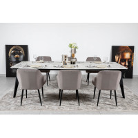Стол DETROIT 240х100х76 Laminam Invisible white (5mm)