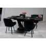 Стіл ЛУАРА 140(200)*80*76 Laminam Naturali Noir Desir (3mm)