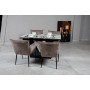 Стіл ЛУАРА 140(200)*80*76 Laminam Bianco Statuario Venato (3mm)