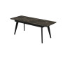 Стіл АТЛАНТА 140(180)*80*76 Laminam Emperador Extra (5mm)