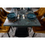 Стіл ЛУАРА 160(240)*90*76 Laminam Verde Alpi Lucidato (5mm)