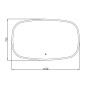 Дзеркало Callisto 115x70 см sensor з підсвіткою