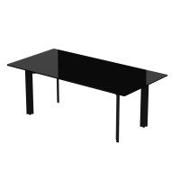 Стіл журнальний Калі 120x60x45 (Скло чорне)