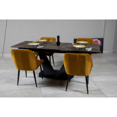 Стіл ЛУАРА 160(200)*90*76 Laminam Emperador Extra (3mm)
