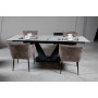 Стіл ЛУАРА 160(200)*90*76 Laminam Invisible white (5mm)