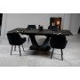 Стіл ЛУАРА 160(200)*90*76 Laminam Naturali Noir Desir (3mm)
